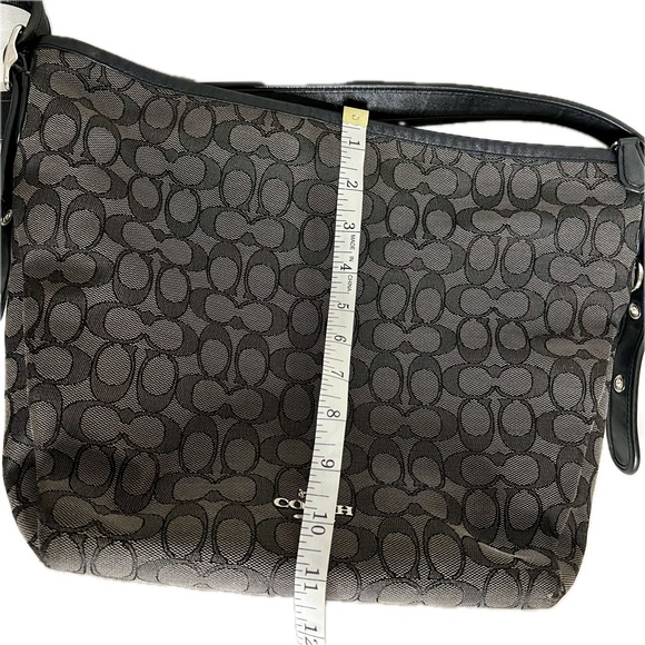 Coach 36314 Dufflette in
Signature Jacquard Leather
Black Smoke EUC - Picture 8 of 16